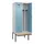 locker met bank,voor scheiding van kleding,HxBxD 2120x800x815mm,2vak
