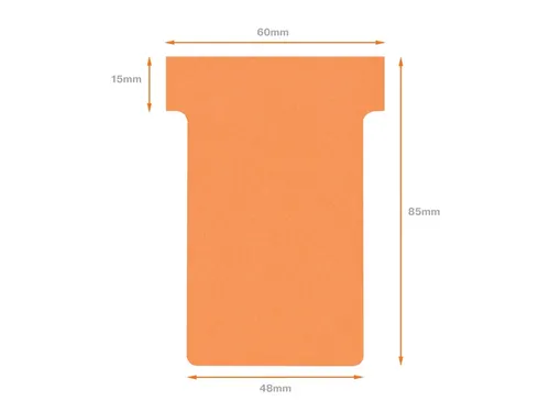 Planbord T-kaart Nobo nr 2 48mm oranje