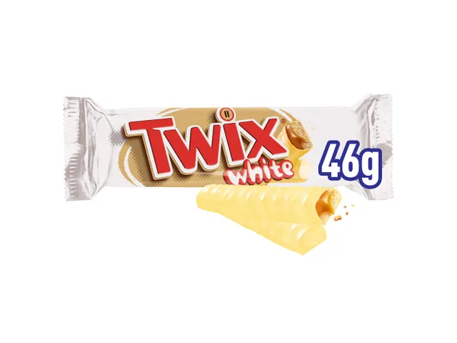 Chocolade Twix white reep 46 gram