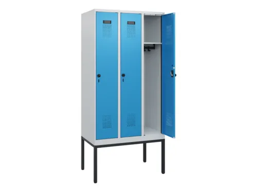 schoollocker,HxBxD 1950x900x500mm,3vak,vak B 300mm,draaigrendel