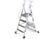 verrijdbare platformladder,bordes HxBxD 1350x500x450mm