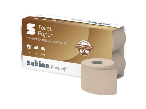 Toiletpapier Satino PureSoft MT1 3-laags 250vel naturel 076970