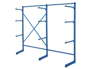 Draagarmstelling Basis+aanbouw Hxbxd 1950x2090x450mm 3staanders 9arm - 4