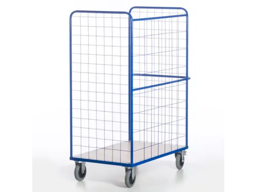 etagewagen,draagverm. 600kg,laadvl. LxB 1200x800mm,houtetage,RAL5010