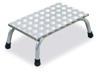 Montagetrap Aluminium H 0 2M 1Trede Incl. Platform Treden Traanplaat - 1