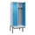 locker met bank,voor scheiding van kleding,HxBxD 2120x800x815mm,2vak