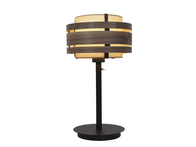 Abat-jour Nextime Beam 25 cm bois noyer noir