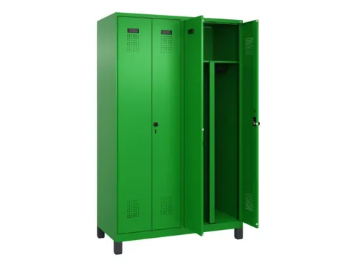 PBM-locker,HxBxD 1950x1200x500mm,4vak,vak B 300mm,draaigrendel