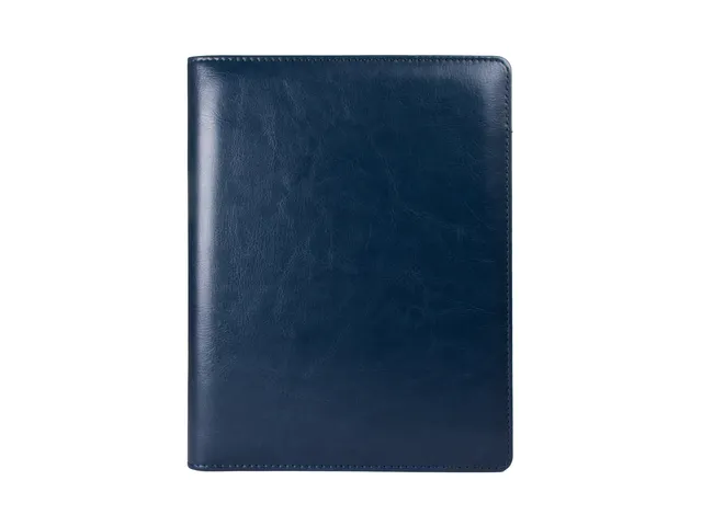 Schrijfmap Multo Hannibal A5 blauw kunstleder met schrijfblok