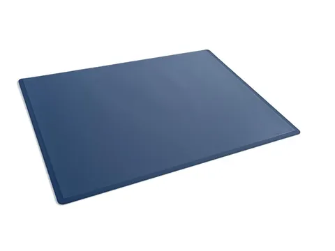 Schrijfonderlegger 650x500 mm met transparante cover PP Donkerblauw