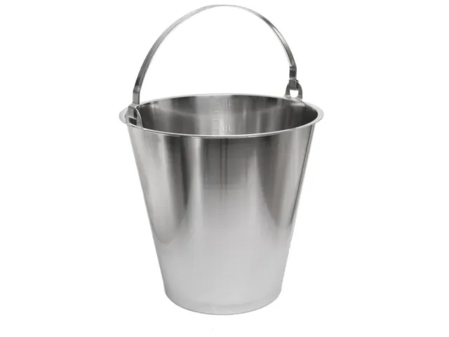 emmer,HxØ 343x325mm,15l,RVS zijdemat gepolijst