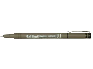 Fineliner Artline technisch 0.1mm zwart - 1