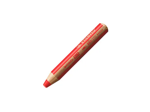 Kleurpotloden STABILO 880 woody 3 in 1 multitalent rood