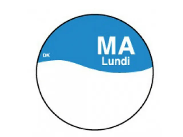 Daymark Label Dagetiket Maandag Permanent 19mm rol 1000st