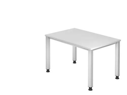 In hoogte verstelbaar bureau,HxBxD 680-760x1200x800mm,blad wit