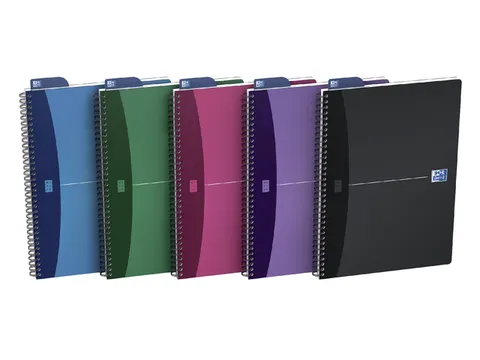 Spiraalblok Oxford Urban Mix A4 90vel Gelinieerd Assorti