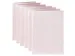 Correspondentiekaart Papicolor dubbel 105x148mm lichtroze pak à 6 st
