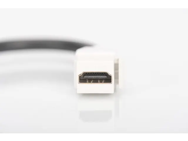 Hdmi 2.0 Keystone Module voor DN-93832 Female/Female 12cm kabel wit