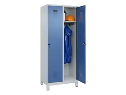 locker,HxBxD 1950x800x500mm,2vak,vak B 400mm,draaigrendel,voeten