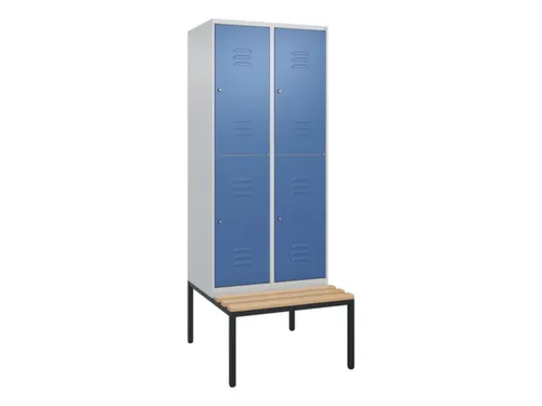 Dubbeldekse dekenkist,HxBxD 2120x800x815mm,2x2vak.,vak B 400mm