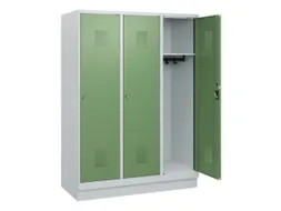 schoollocker,HxBxD 1630x1200x500mm,3vak,vak B 400mm,cil.-slot,sokkel