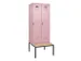 locker met bank,voor scheiding van kleding,HxBxD 2120x800x815mm,2vak