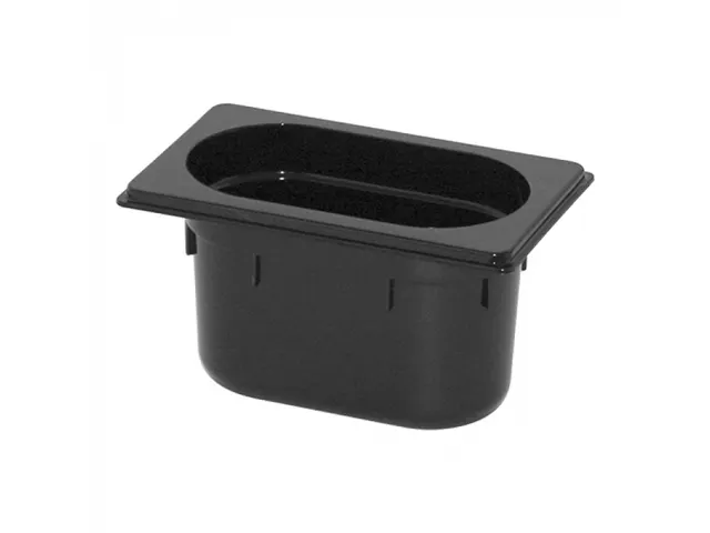 Caterchef Gastronorm bak 1/9 GN 100mm polycarbonaat zwart