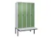 locker voor scheiding van kleding,HxBxD 2120x1200x815mm,4vak