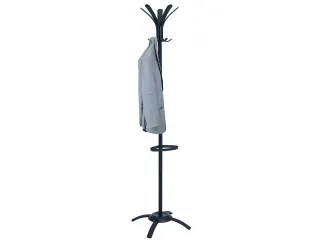 Cleo design kapstok met 5 dubbele haken 175 cm metaal zwart - 7