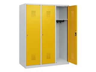 schoollocker,HxBxD 1530x1200x500mm,3vak,vak B 400mm,cil.-slot - 1