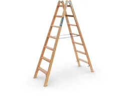 trapladder,beide zijden,2x7sporten,balk L 2,09m,2-dlg.,naaldhout