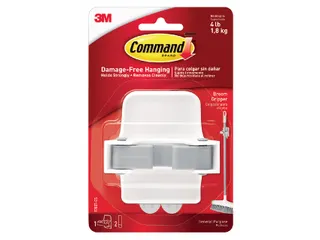 Bezemhouder Command inclusief bevestigingsstrip wit - 1