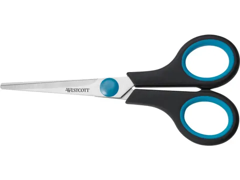 schaar Sogrip 14 cm symmetrische ogen blauw/zwart