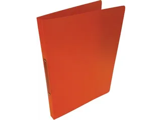 ringmap voor A4 PP 2 ringen 16 mm transparant oranje - 1