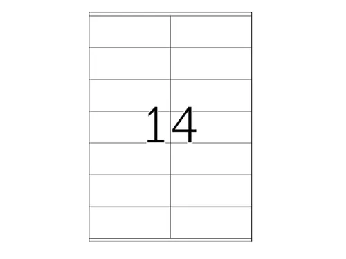 Xerox Multi-use Labels wit permanent 42x105mm 003R97455 1400 stuks