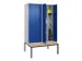 locker voor scheiding van kleding,HxBxD 2120x1200x815mm,4vak