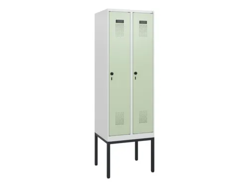 schoollocker,HxBxD 1950x600x500mm,2vak,vak B 300mm,draaigrendel