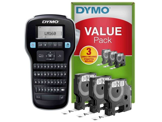 Labelprinter Dymo labelmanager LM160 qwerty valuepack | DymoEtiket.be