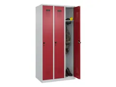 locker,HxBxD 1850x900x500mm,3vak,vak B 300mm,draaigrendel