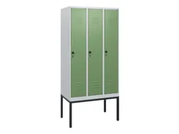 locker,HxBxD 1950x900x500mm,3vak,vak B 300mm,draaigrendel