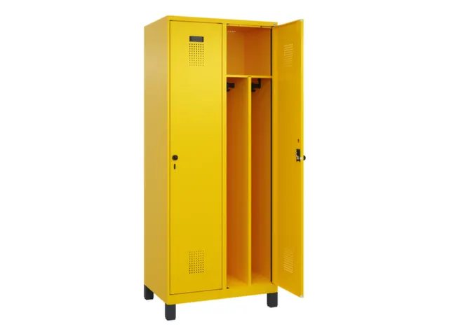 locker voor scheiding van kleding,HxBxD 1950x800x500mm,2vak