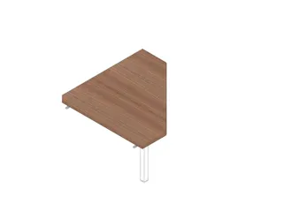 koppelelement voor bureau,90 °,HxBxD 730x840x840mm,v. C-voet - 1