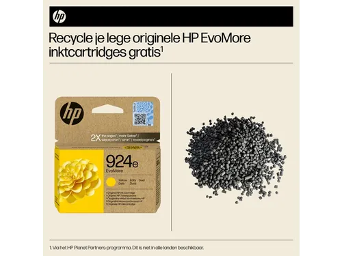 Inktcartridge HP 4K0U9NE 924E Evomore geel