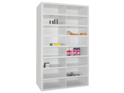 Materiaalstelling Staalplaat HxBxD 1800x1000x500mm 16 Vakken Ral7035