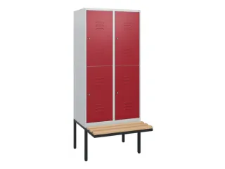 Dubbeldekse dekenkist,HxBxD 1950x800x815mm,2x2vak.,vak B 400mm - 1