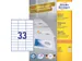 Etiket Avery Zweckform 3421 70x25.4mm wit 3300stuks