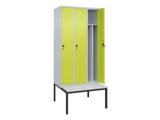 locker voor scheiding van kleding,HxBxD 2120x900x815mm,3vak - 2