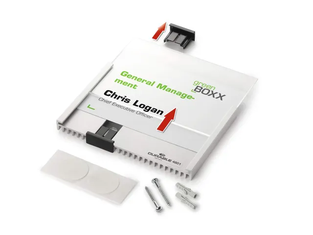 Deurbordje Durable 149X52Mm Metaal/zilver