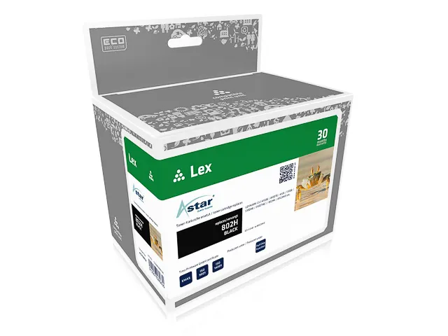 AS11802 Astar Lexmark 80C2HK0 CX toner zwart rebuilt 4000pag chip