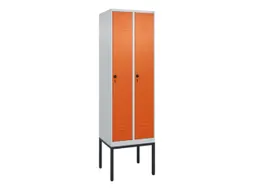locker,HxBxD 2120x600x500mm,2vak,vak B 300mm,draaigrendel